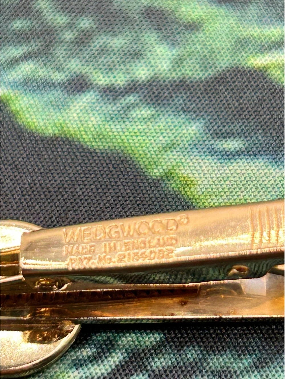 Wedgwood Pale Blue Jasperware Equestrian Cufflinks & Tie Bar Set Vintage Ex Cond